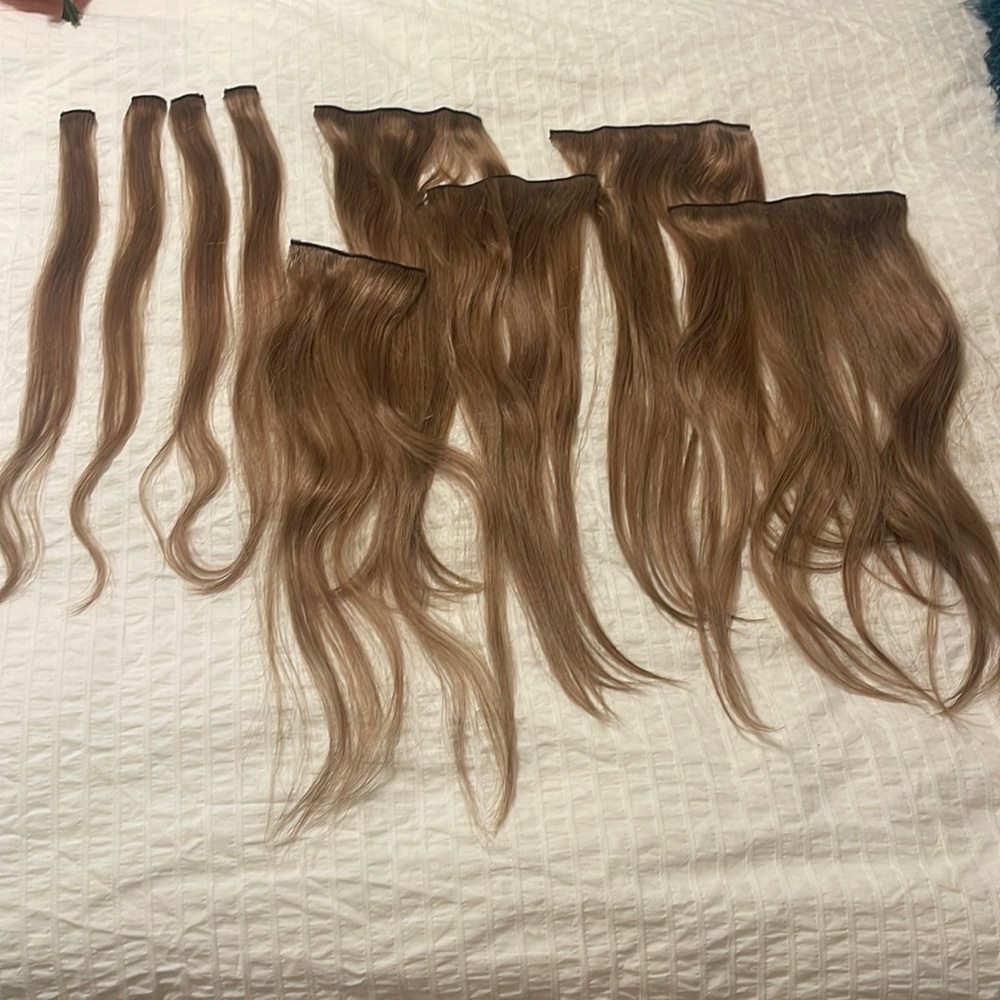 Ash Brown Bellamy hair extensions